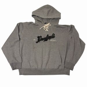 Leinenkugel's Lace Up Hoodie Pullover Fleece Classic XXL Gray Brewery Beer 🍺